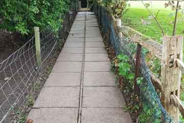 After Pressure Tech pressure washed the block driveway and paths in Halstead, Kent TN14