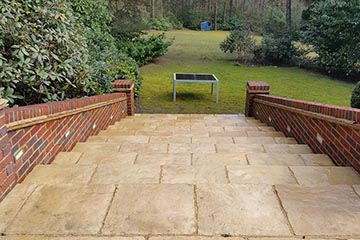 After Pressure Tech cleaned the patio in Ightham