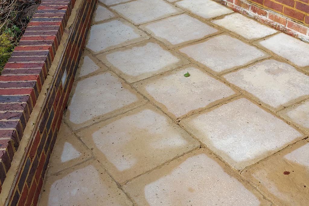 brick and stone pressure washing