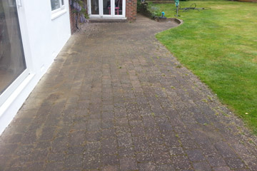 After Pressure Tech cleaned the patio in Southborough