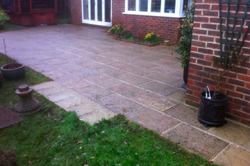 After Pressure Tech cleaned the patio in Sevenoaks
