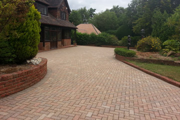 After Pressure Tech cleaned the driveway and patio in Cudham